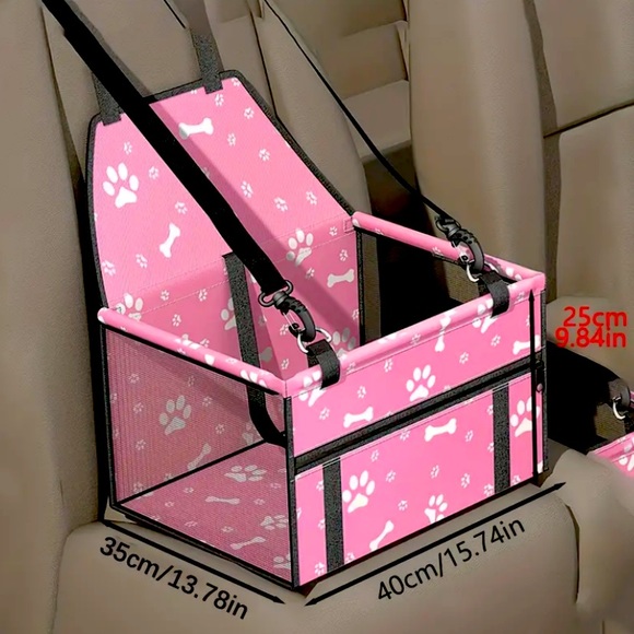 {NEW} Dog or Cat Car Booster Seat 🐾 Pink - Picture 2 of 4